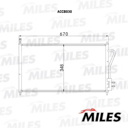 Конденсатор, кондиционер MILES ACCB030