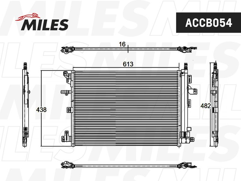 Конденсатор, кондиционер MILES ACCB054