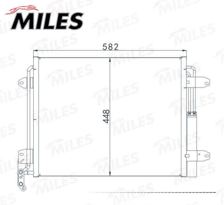 Конденсатор, кондиционер MILES ACCB055