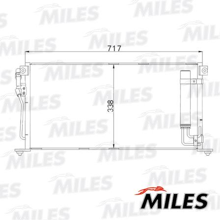 Конденсатор, кондиционер MILES ACCB058