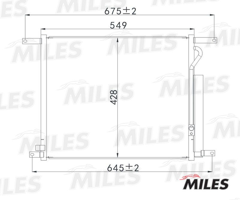 Конденсатор, кондиционер MILES ACCB067