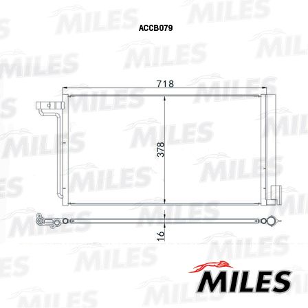 Конденсатор, кондиционер MILES ACCB079