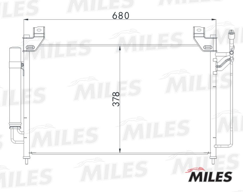 Конденсатор, кондиционер MILES ACCB084