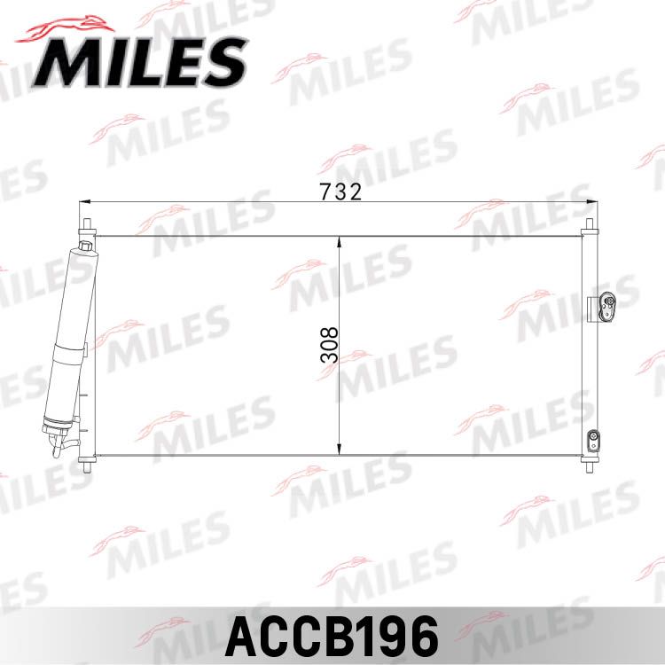 Конденсатор, кондиционер MILES ACCB196