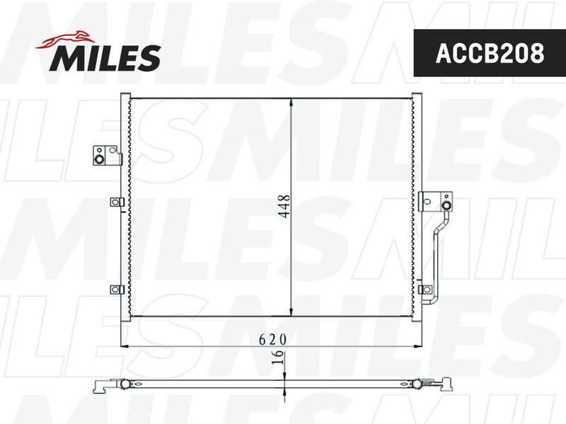 Конденсатор, кондиционер MILES ACCB208