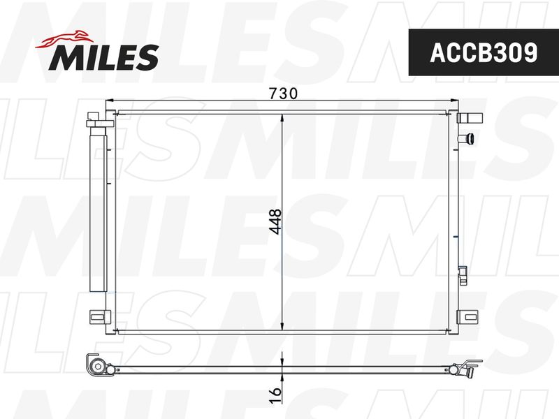Конденсатор, кондиционер MILES ACCB309