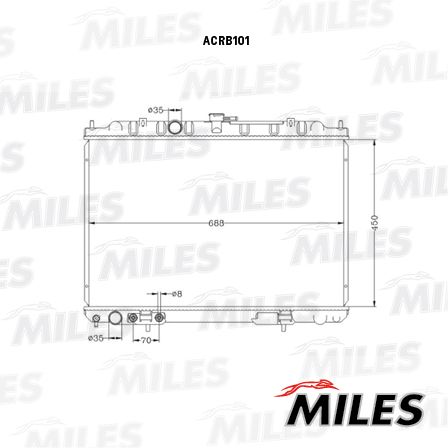 Радиатор, охлаждение двигателя MILES ACRB101