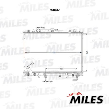 Радиатор, охлаждение двигателя MILES ACRB121