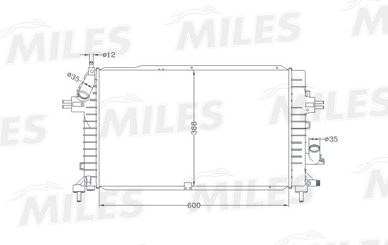 Радиатор, охлаждение двигателя MILES ACRB187