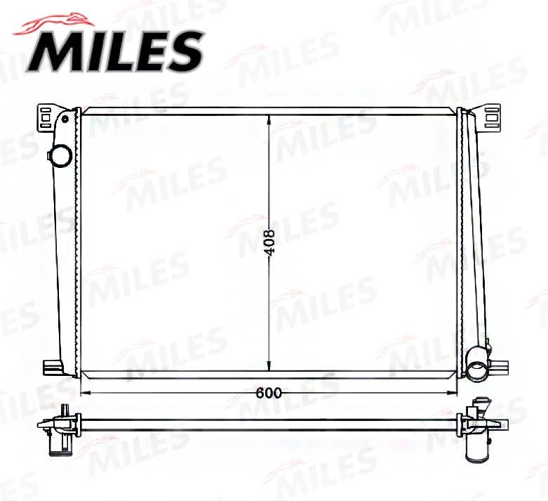 Радиатор, охлаждение двигателя MILES ACRB394
