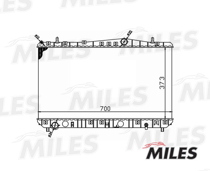 Радиатор, охлаждение двигателя MILES ACRM005