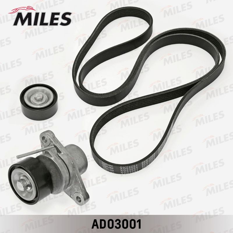 Поликлиновой ременный комплект MILES AD03001