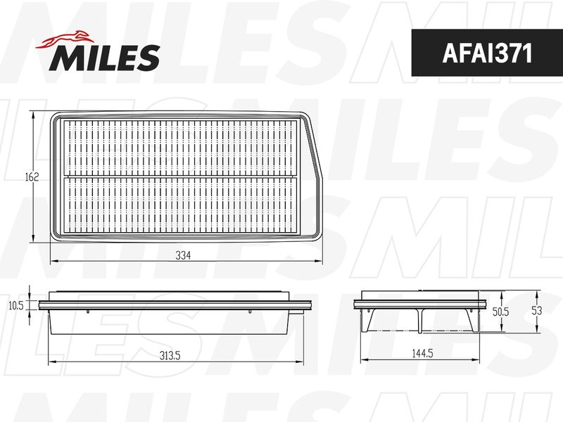 Воздушный фильтр MILES AFAI371