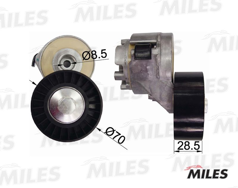 Натяжная планка, поликлиновой ремень MILES AG00032