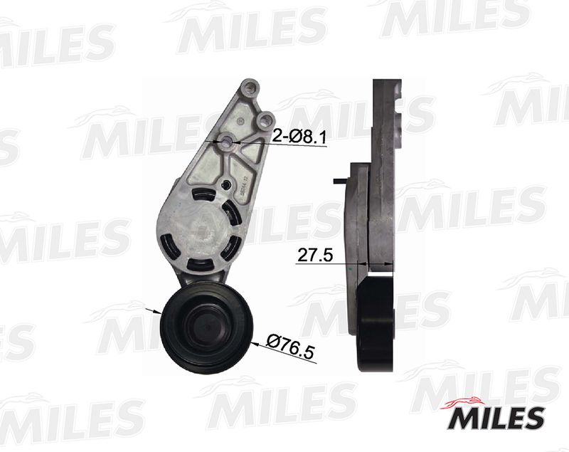 Натяжная планка, поликлиновой ремень MILES AG00033