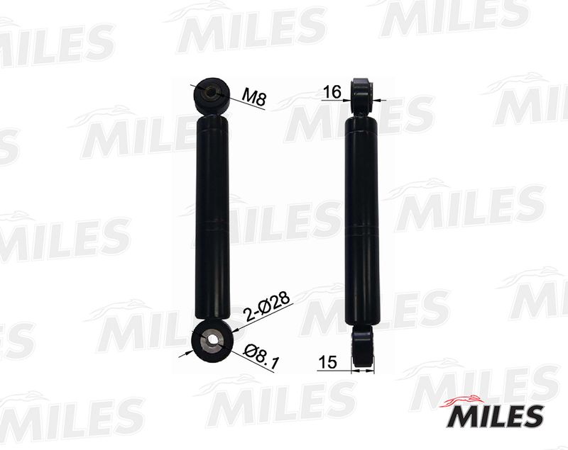 Амортизатор, поликлиновой ремень MILES AG00059