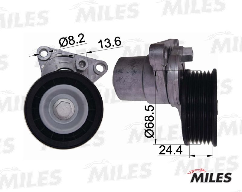 Натяжная планка, поликлиновой ремень MILES AG00294