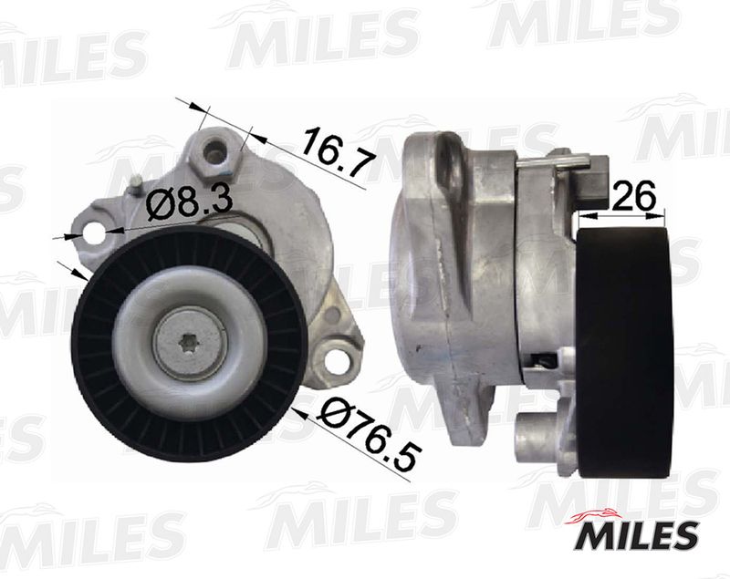 Натяжная планка, поликлиновой ремень MILES AG00296