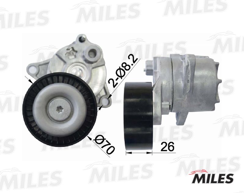 Натяжная планка, поликлиновой ремень MILES AG00297