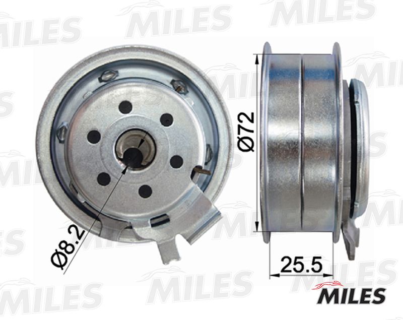 Натяжной ролик, ремень ГРМ MILES AG02012