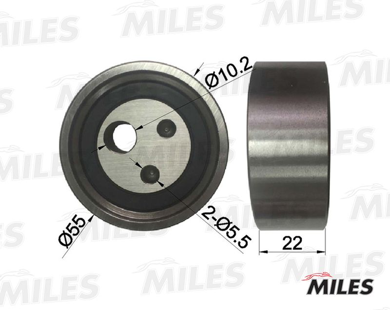 Натяжной ролик, ремень ГРМ MILES AG02015