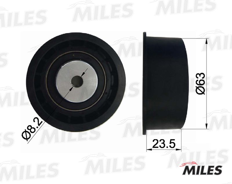 Паразитный / Ведущий ролик, зубчатый ремень MILES AG02038