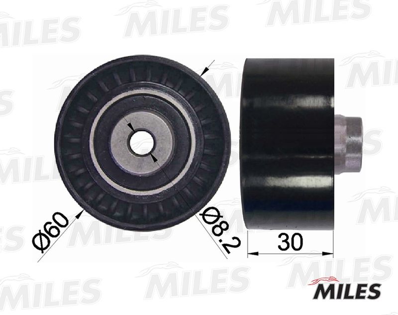 Паразитный / Ведущий ролик, зубчатый ремень MILES AG02075