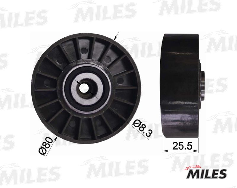 Натяжной ролик, поликлиновой ремень MILES AG03083