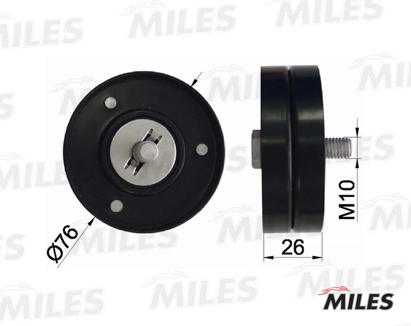 Паразитный / ведущий ролик, поликлиновой ремень MILES AG03120
