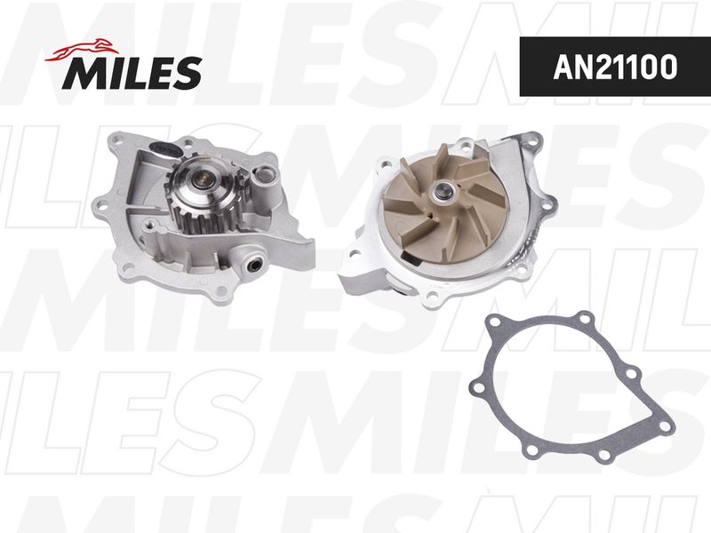 Водяной насос, охлаждение двигателя MILES AN21100