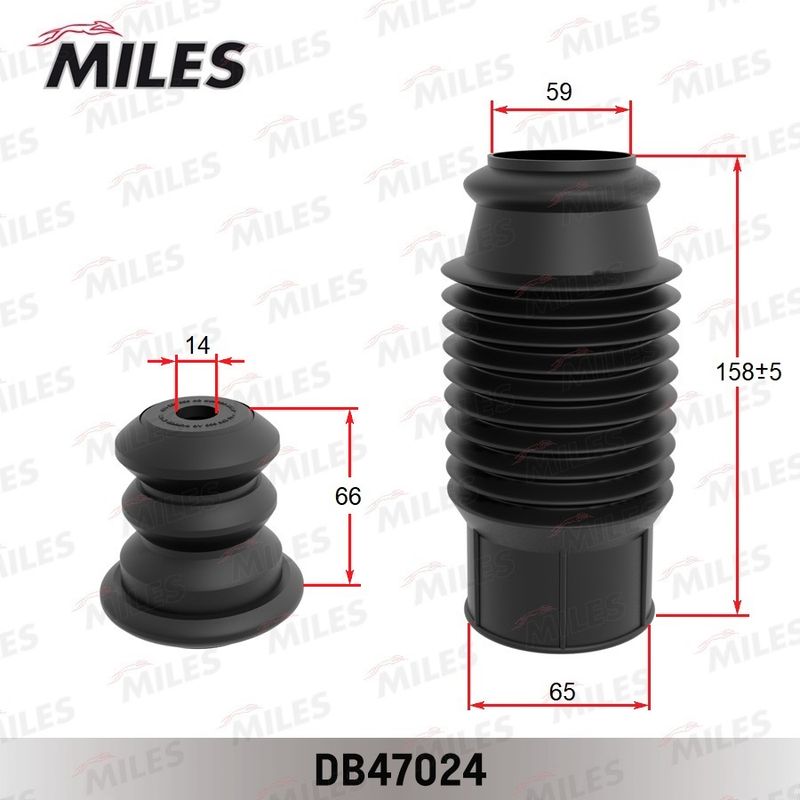 Пылезащитный комплект, амортизатор MILES DB47024