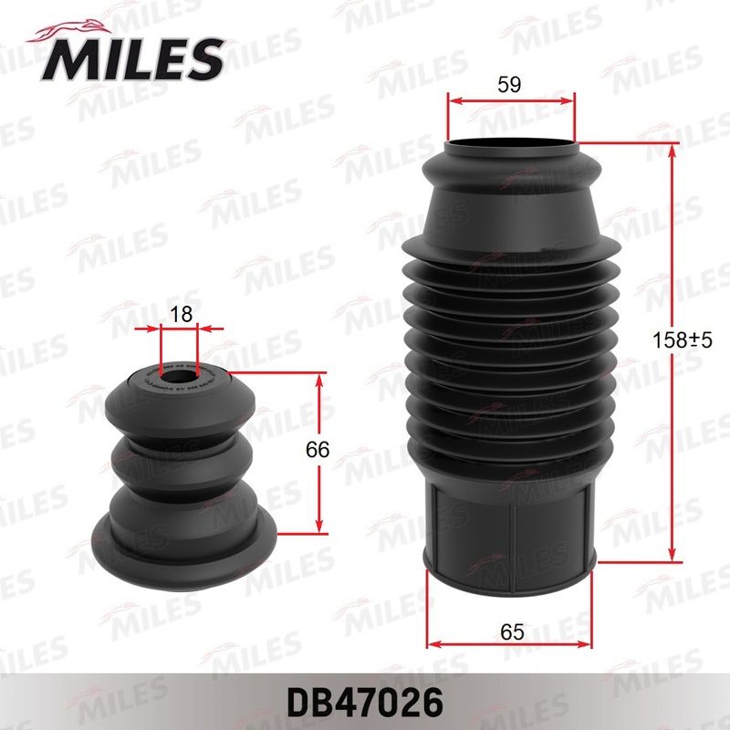 Пылезащитный комплект, амортизатор MILES DB47026