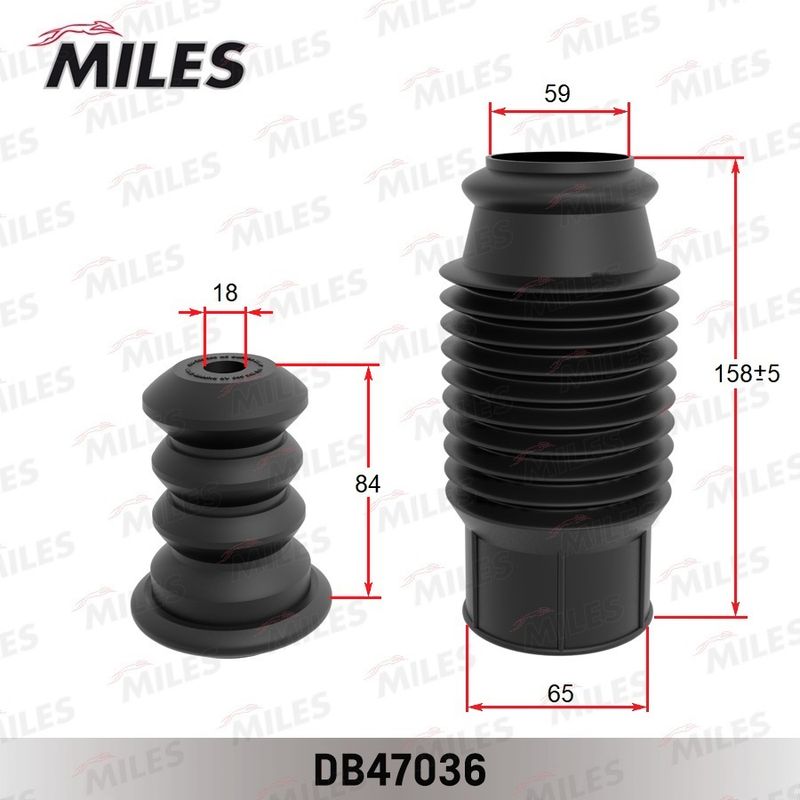 Пылезащитный комплект, амортизатор MILES DB47036