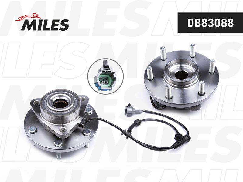Комплект подшипника ступицы колеса MILES DB83088
