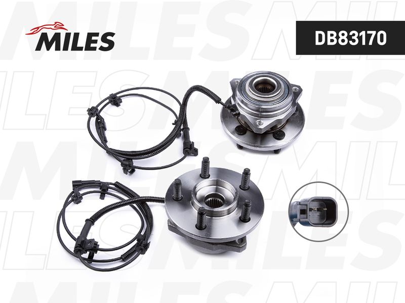 Комплект подшипника ступицы колеса MILES DB83170