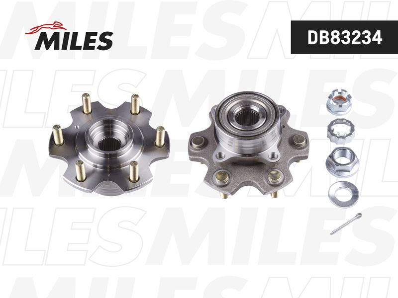 Комплект подшипника ступицы колеса MILES DB83234