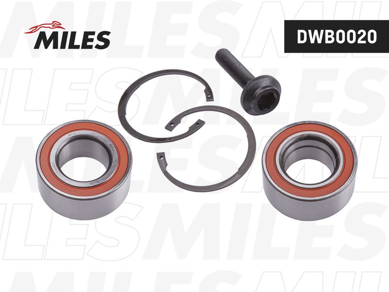 Комплект подшипника ступицы колеса MILES DWB0020