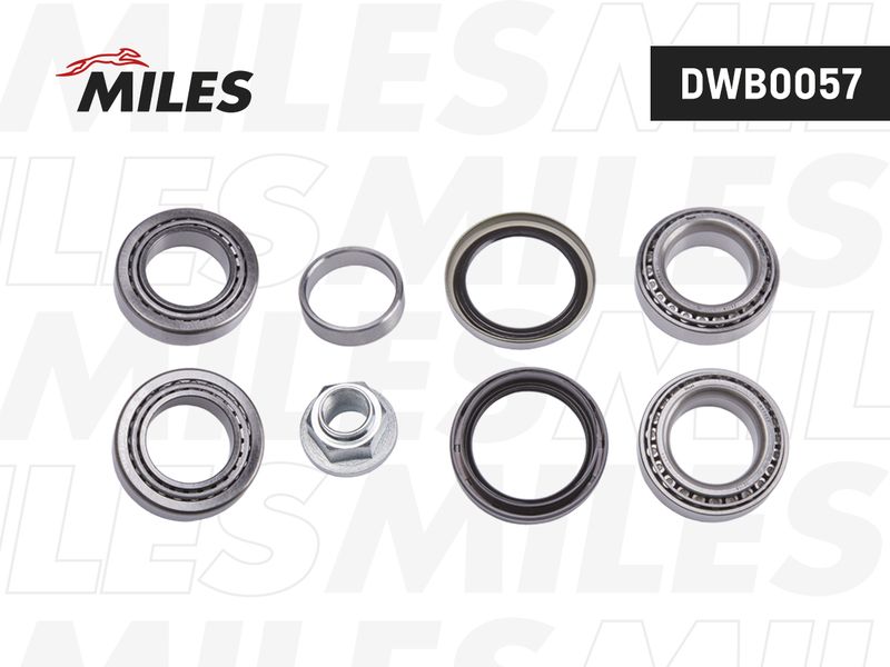 Комплект подшипника ступицы колеса MILES DWB0057