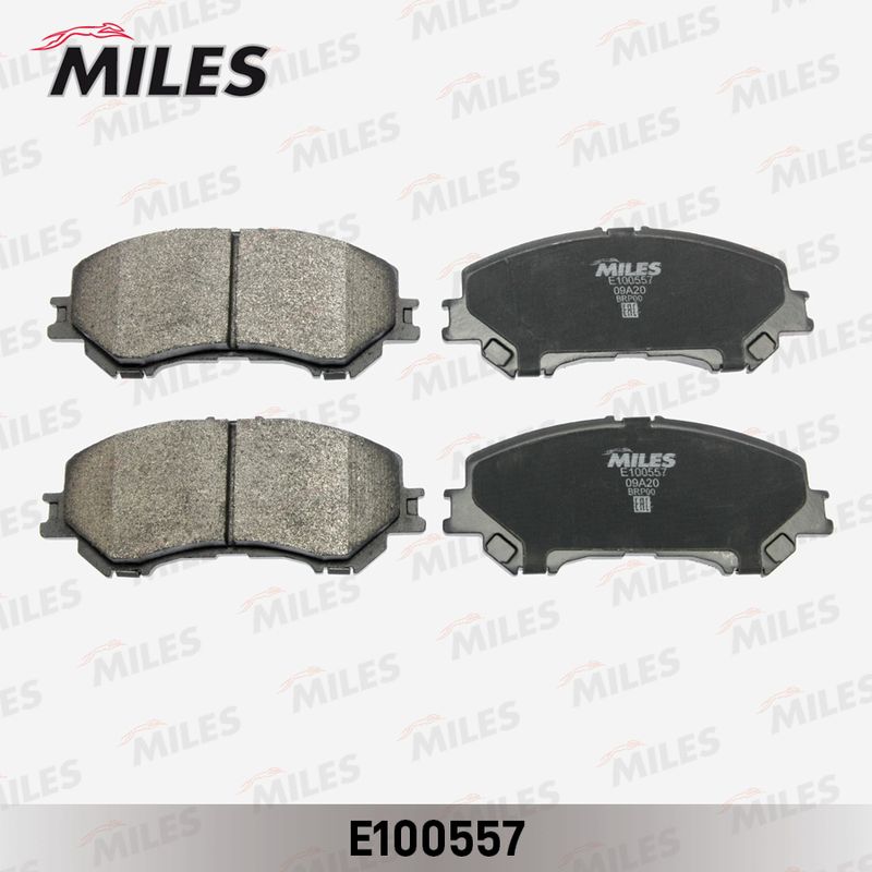 Комплект тормозных колодок, дисковый тормоз MILES E100557
