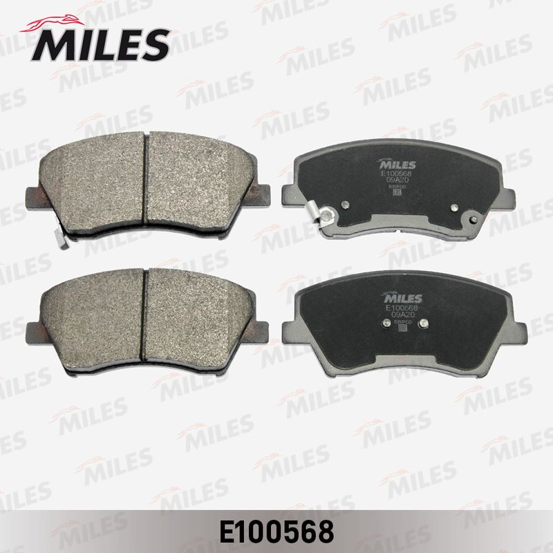 Комплект тормозных колодок, дисковый тормоз MILES E100568