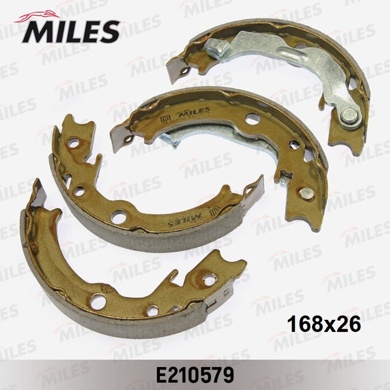 Комплект тормозных колодок, стояночная тормозная система MILES E210579