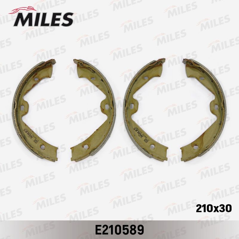Комплект тормозных колодок, стояночная тормозная система MILES E210589
