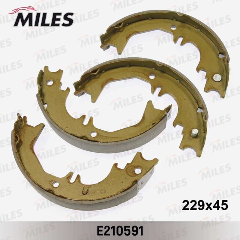 Комплект тормозных колодок, стояночная тормозная система MILES E210591