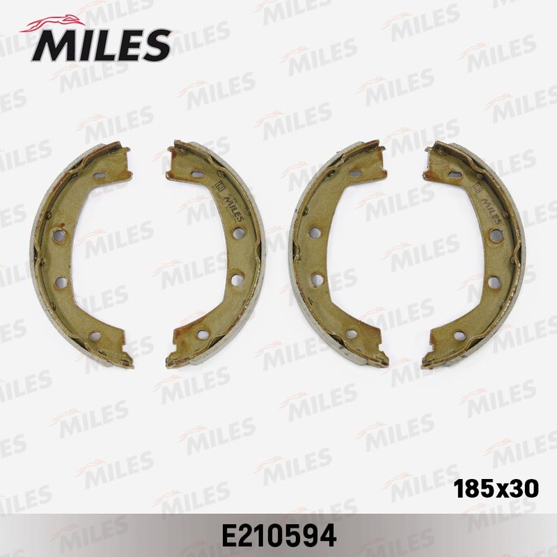 Комплект тормозных колодок, стояночная тормозная система MILES E210594
