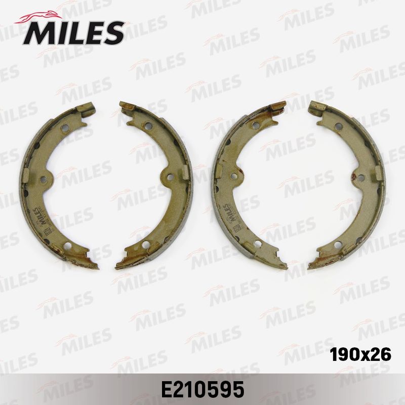 Комплект тормозных колодок, стояночная тормозная система MILES E210595