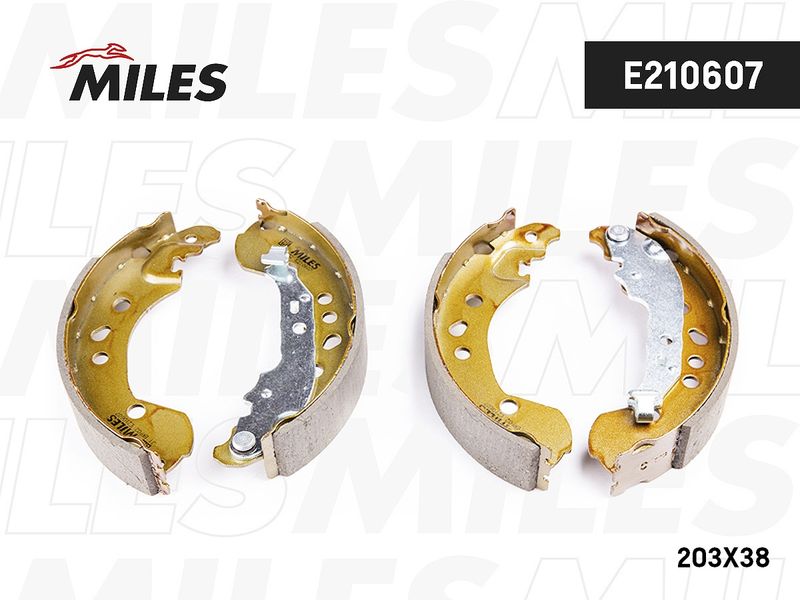 Комплект тормозных колодок MILES E210607