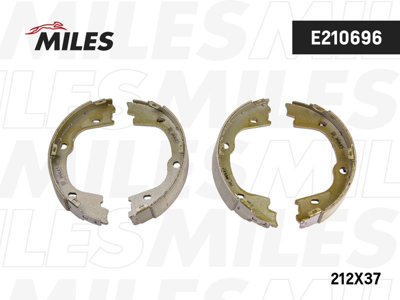 Комплект тормозных колодок, стояночная тормозная система MILES E210696