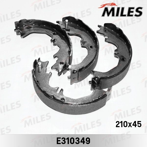 Комплект тормозных колодок, стояночная тормозная система MILES E310349