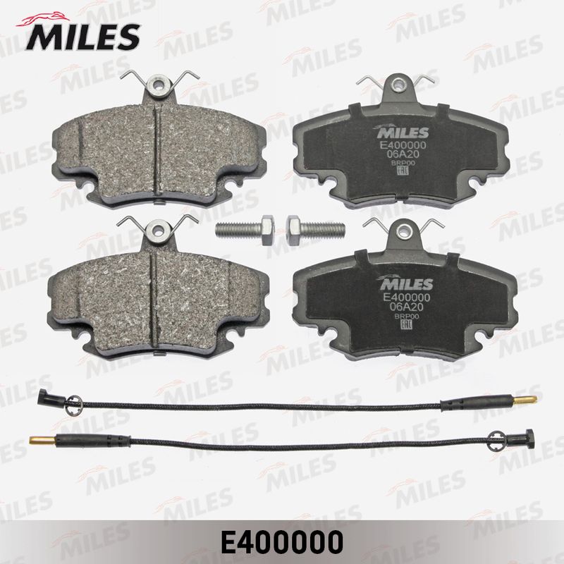 Комплект тормозных колодок, дисковый тормоз MILES E400000