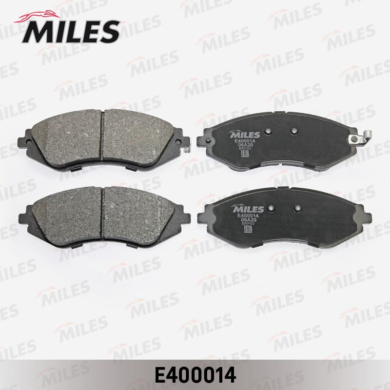Комплект тормозных колодок, дисковый тормоз MILES E400014